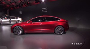 Elektroauto Tesla Model 3. Bildquelle: Tesla Motors