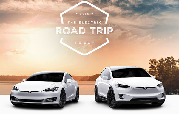Bisher wurden mit den Elektroautos von Tesla Motors über 4 Milliarden Kilometer zurückgelegt. Um die 5 Milliarden-Grenze zu knacken wurde der Electric Road Trip gestartet. Bildquelle: Tesla Motors