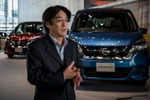 Fragen der Kommunikation zwischen dem Fahrer und dem Auto stehen daher ganz besonders im Fokus des Nissan Entwicklungsteams zum autonomen Fahren unter der Leitung von Takashi Sunda. Bildquelle: Nissan