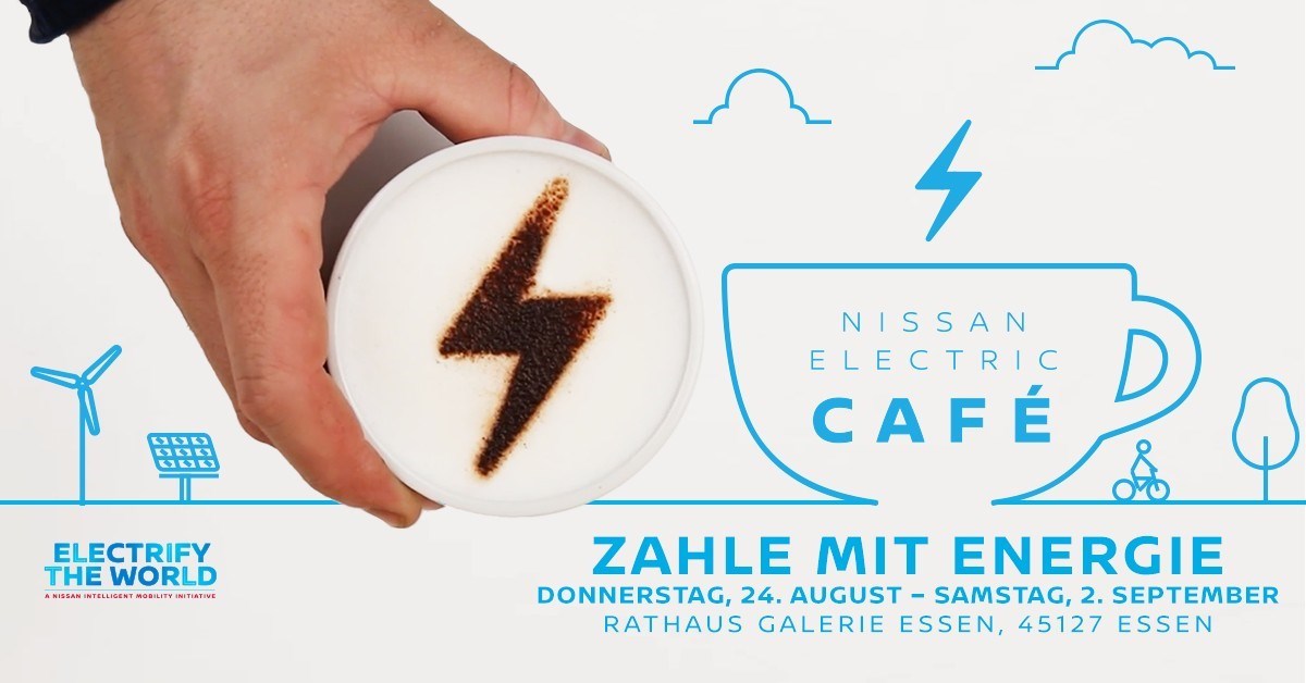 Nissan Electric Café in Essen. Bildquelle: Nissan