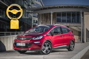 Das Elektroauto Opel Ampera-e hat die Auszeichnung das Goldene Lenkrad 2017 erhalten. Bildquelle: Opel