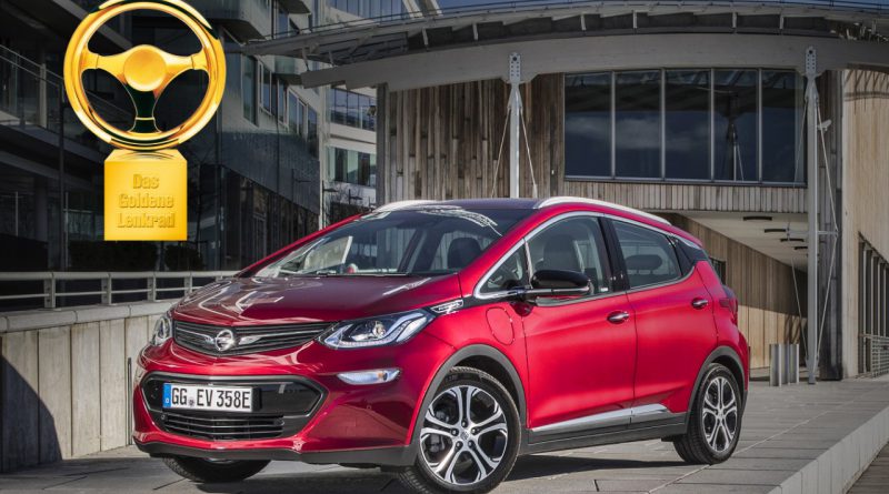 Das Elektroauto Opel Ampera-e hat die Auszeichnung das Goldene Lenkrad 2017 erhalten. Bildquelle: Opel