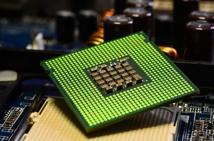 Symbolbild. Ein Prozessor. In Zukunft will Tesla KI Chips in seinen Elektroautos einsetzen. Bildquelle: © Dan74 - Fotolia.com