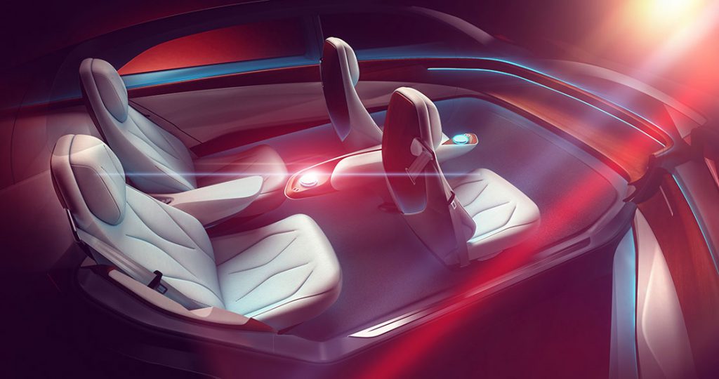 Das Interieur des Elektroauto VW I.D. Vizzion. Bildquelle: Volkswagen AG