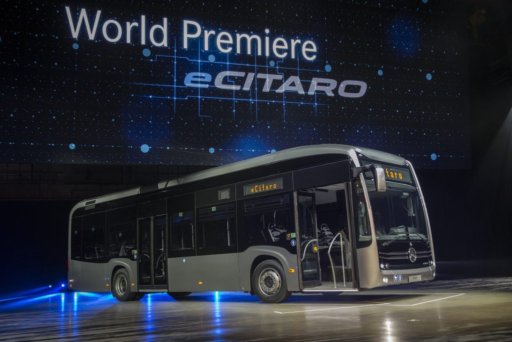 Der Elektrobus Mercedes-Benz e-Citaro verfügt über eine Brennstoffzelle. Bildquelle: Daimler AG