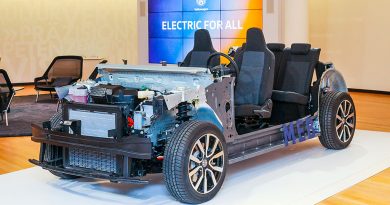 So sieht der Elektoauto-Baukasten MEB am Beispiel des Elektroauto VW I.D. aus, welches im Jahr 2019 auf den Markt kommen soll. Bildquelle: Volkswagen