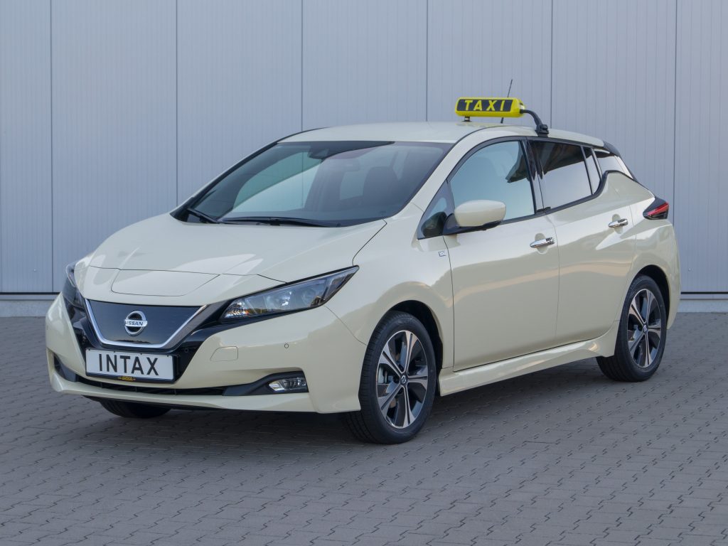 Elektroauto Nissan Leaf Taxi. Bildquelle: Nissan