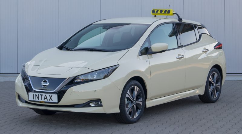 Elektroauto Nissan Leaf Taxi. Bildquelle: Nissan