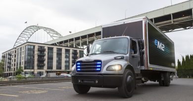Elektrisch angetriebener mittelschwerer eM2 Lkw für den lokalen Einsatz Fully electric medium duty truck eM2 for local distribution. Bildquelle: Daimler AG