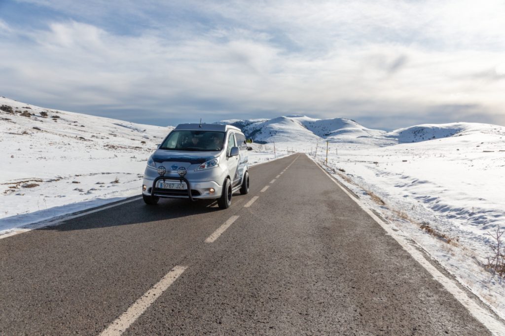 Elektroauto Nissan e-NV200 Winter Camper concept. Bildquelle: Nissan